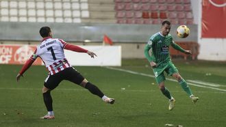 Tejera en una acci&oacute;n del p&agrave;rtido frente al Zamora