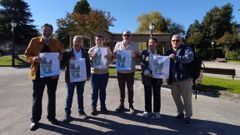 El alcalde de O Pereiro, la directora territorial de la Consellería de Presidencia, Xustiza e Deportes en Ourense y el presidente de Special Olympics Galicia presentaron las marchas ciclistas unificadas.