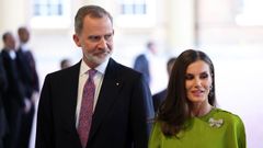 Los monarcas de Espa�a: el rey Felipe VI y la reina Letizia