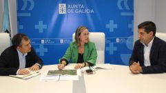 La conselleira de Infraestruturas e Mobilidade, Ethel V�zquez, mantuvo un encuentro de trabajo con el alcalde de Monterrei, Jos� Luis Su�rez