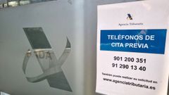 Una sede de la Agencia Tributaria, que saca los bienes a subasta