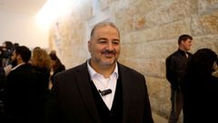 El l�der de la Lista �rabe Unida, Mansur Abbas
