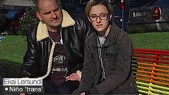 Ekai, junto a su padre