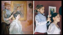 La recreaci�n de cuadros cala en Ordes