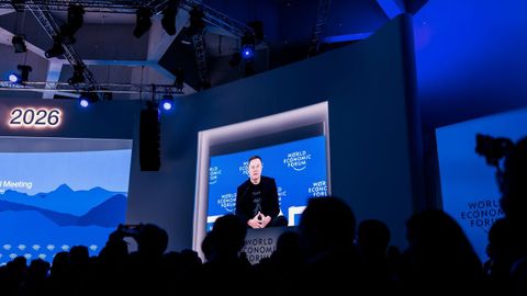 Elon Musk en Davos