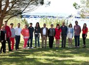 Parte de la candidatura del PSOE de Sanxenxo, en Baltar. 