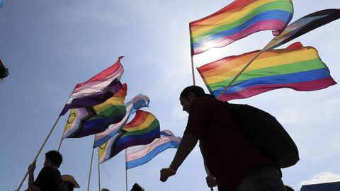 Manifestaci�n en favor de los derechos LGTBI