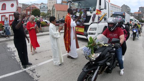 Procesi�n de San Crist�bal y bendici�n de veh�culos en Ribeira 2026