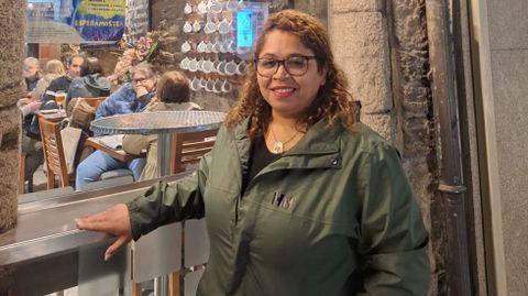 Laura Rodrguez, propietaria do bar Espaa,  unha das organizadoras da gala da hostalera da comarca de Sarria