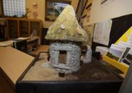 En la primera planta hay maquetas y reproducciones. 