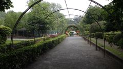 Vista del Parque de Isabel la Cat�lica, en Gij�n
