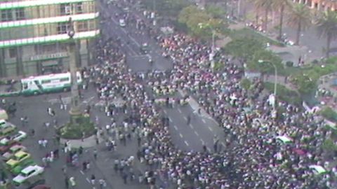 Manifestación por la capitalidad de A Coruña en el 1982.