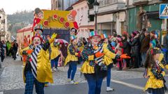 Participantes en una edici�n anterior del carnaval de Negreira