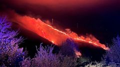 Incendio forestal en Ourol