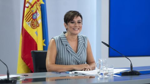 Isabel Rodr�guez durante la rueda de prensa posterior al Consejo de Ministros.