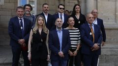 De abajo a arriba y de izquierda a derecha: Noa Rouco, Gonzalo P�rez J�come, Ana Fern�ndez, Armando Ojea, An�bal Pereira, Rafael Mart�nez Cachafeiro, Antonio Fern�ndez, Francisco Lorenzo, Tamara Silva y Jos� Ignacio Gonz�lez.