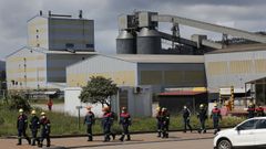 Complejo industrial de Alcoa San Cibrao