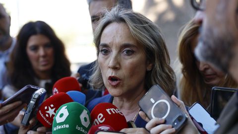 La vicesecretaria popular de regeneraci�n institucional, Cuca Gamarra, este martes en Madrid.