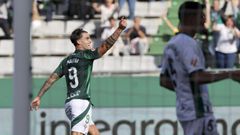 Eneko Jauregi en el partido frente al Huesca en A Malata del pasado fin de semana