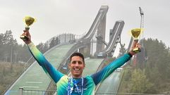 Alberto Fidalg�, en Finlandia tras la entreda de trofeos del mundial de marcha n�rdica 