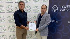 Un momento de la firma del convenio este jueves