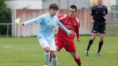 Iv�n Rodr�guez, en un encuentro con el Viveiro CF