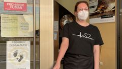 Cartel especial en una chocolater�a de Neda