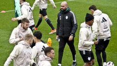 Claudio Gir�ldez en una sesi�n de trabajo con el Celta