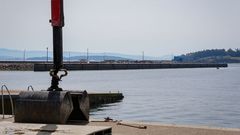 Imagen del puerto de A Pobra sin actividad de descarga