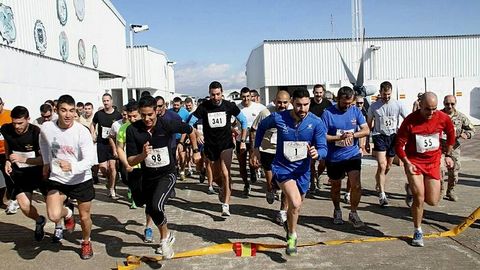 Un momento de la carrera solidaria de este domingo