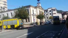 Incendio en el hogar del jubilado de Cangas de On�s