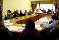 Un momento del pleno celebrado ayer por parte de la corporaci�n municipal de A Laracha.