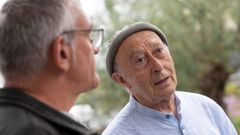 <span lang= gl >Francisco Rodr�guez, o 18 de xullo de 2025 co alcalde de San Sadurni�o, na inauguraci�n da r�a Castelao</span>