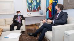 Reuni�n entre el consejero delegado de Repsol, Josu Jon Imaz,  y el presidente de la Xunta de Galicia, Alberto N��ez Feijoo