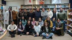 Foto de familia del claustro de profesores del IES Carlos Casares de Viana do Bolo.