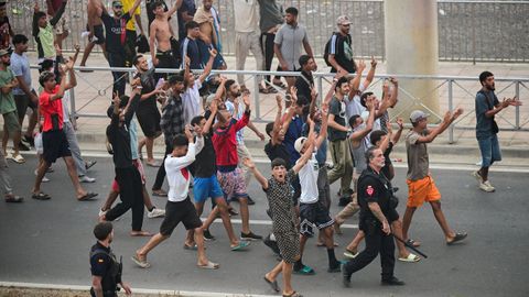 Migrantes regresando a Marruecos