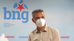 Portavoz del BNG en el Concello de Ourense, Luis Seara