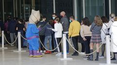 Vacunaci�n a ni�os en Santiago, ayer 