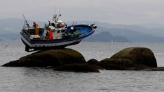 Encallado en las rocas do Cabalo