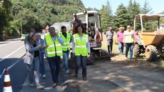 Pardo supervis� el inicio de las obras acompa�ado de vecinos.