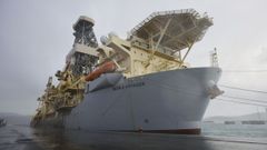 El Noble Voyager, atracado en Langosteira