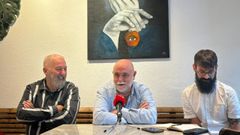 Fito Ferreiro, Federico Armenteros y Paco Novoacin de la Fundacin 26 de diciembre
