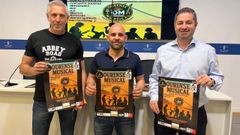 Fernando Calvo, Marcos V�zquez y Marcos Vila, en la presentaci�n del �Ourense musical�