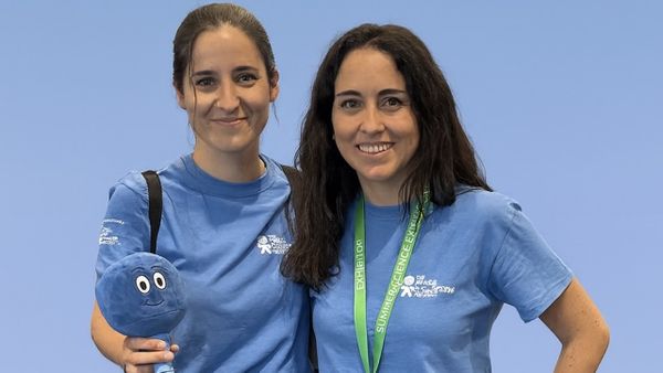 Patricia Bondía, doctora en Biotecnología; y Melek Villanueva, doctora en Física, fundadoras de Scientific Videogames