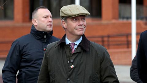 Nigel Farage anunci� el pacto durante  un mitin en la localidad inglesa de Hartlepool  