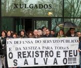Protesta de funcionarios lucenses en marzo del a�o pasado. 