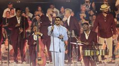 Bad Bunny durante su actuaci�n este 22 de agosto en Puerto Rico