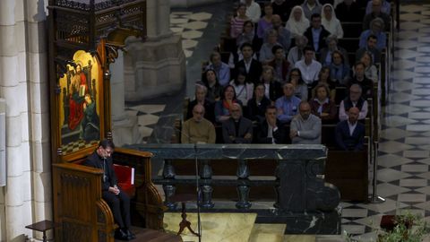 El arzobispo de Madrid, Jos Cobo Cano, durante la misa  de reconocimiento y reparacin a las vctimas de abusos de la Iglesia