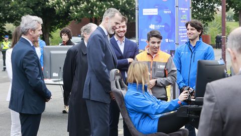 Felipe VI se interes� por los proyectos de As Mercedes