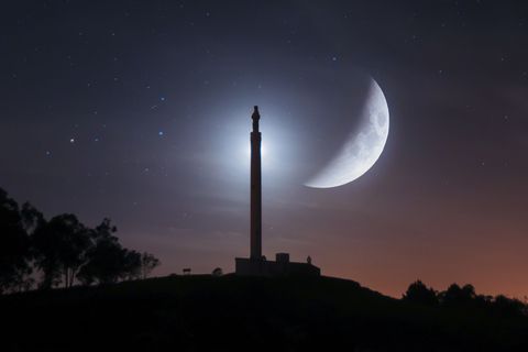 Eclipse total de l�a captado dende o Monte Faro de Brantuas, Ponteceso. 16/05/2022